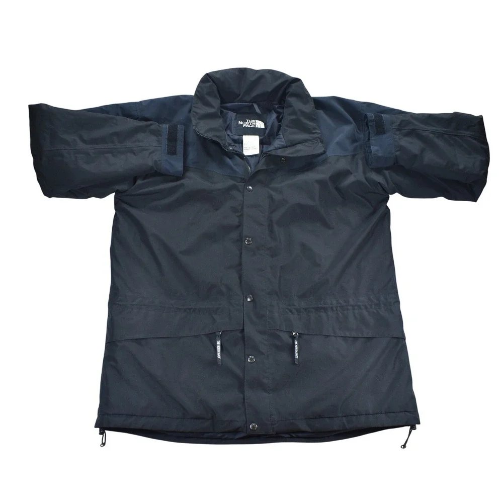 The North Face HydroSeal Mountain Jacket Mens XL Navy Black Full Zip Parka Shell